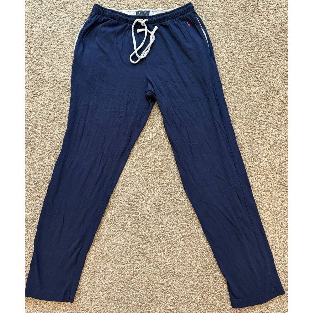 Polo‎ Ralph Lauren Sleepwear Pants Mens Navy Lounge Joggers Pajama Bottoms Large